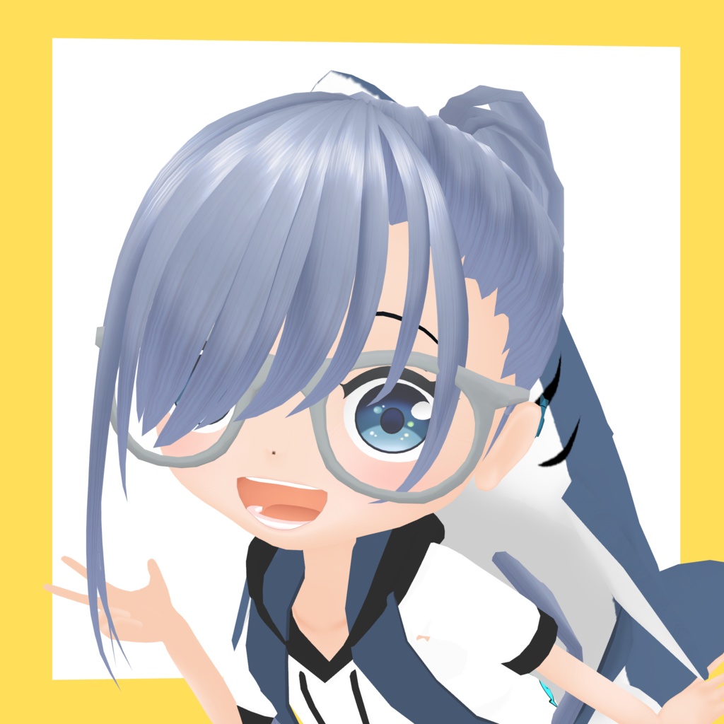 3Dデフォルメアバター『molz』VRChat/VRM対応