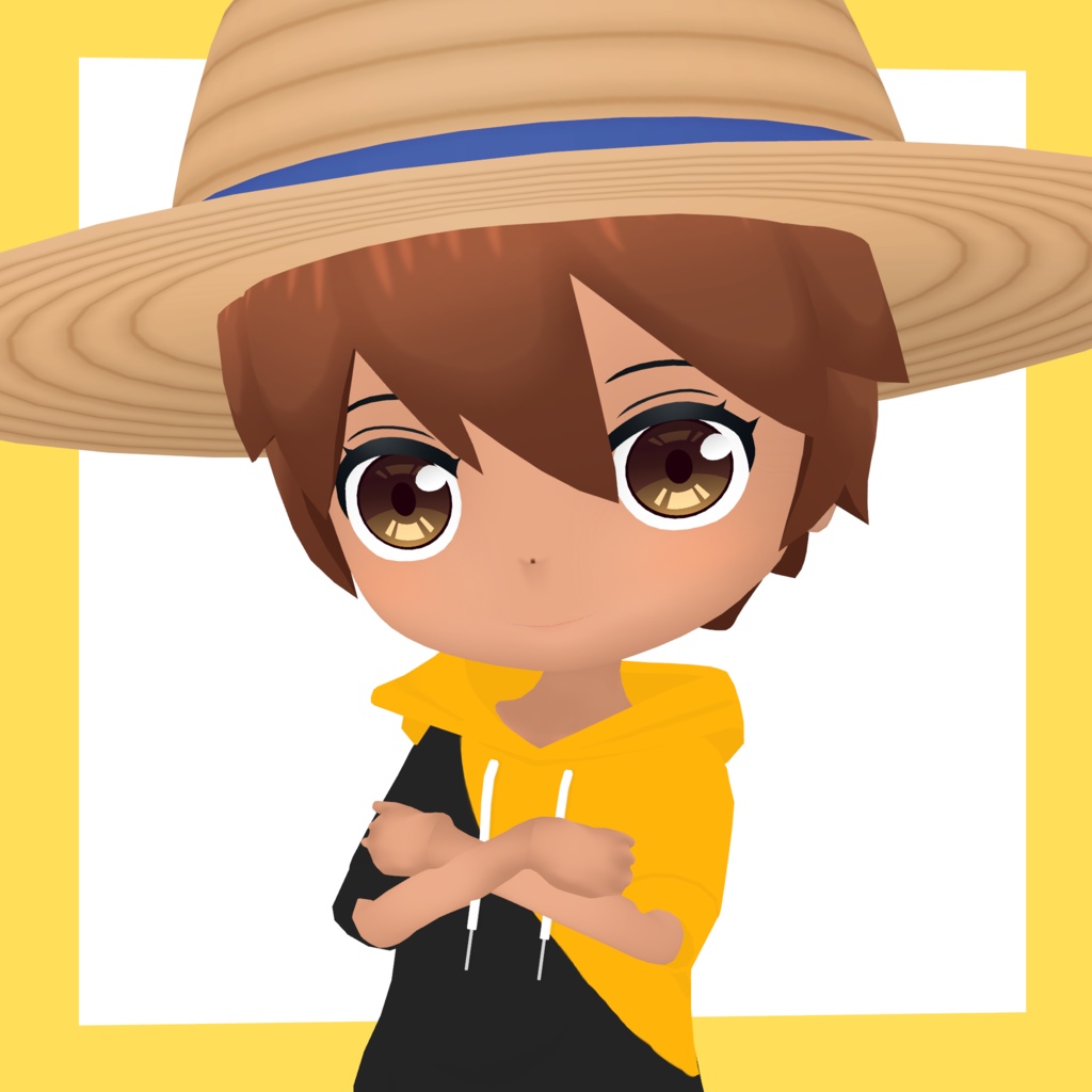 3Dデフォルメアバター『molz』VRChat/VRM対応