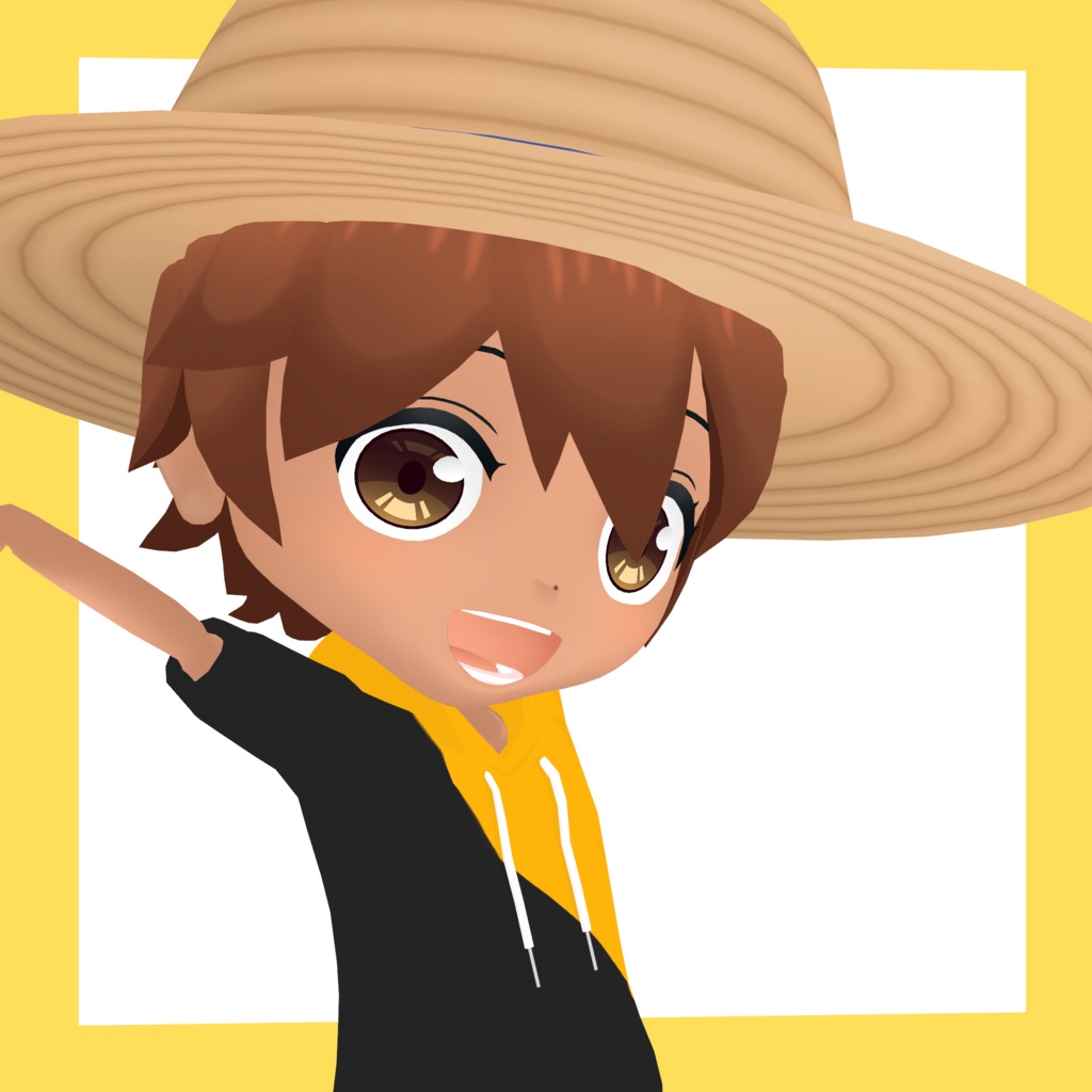 3Dデフォルメアバター『molz』VRChat/VRM対応