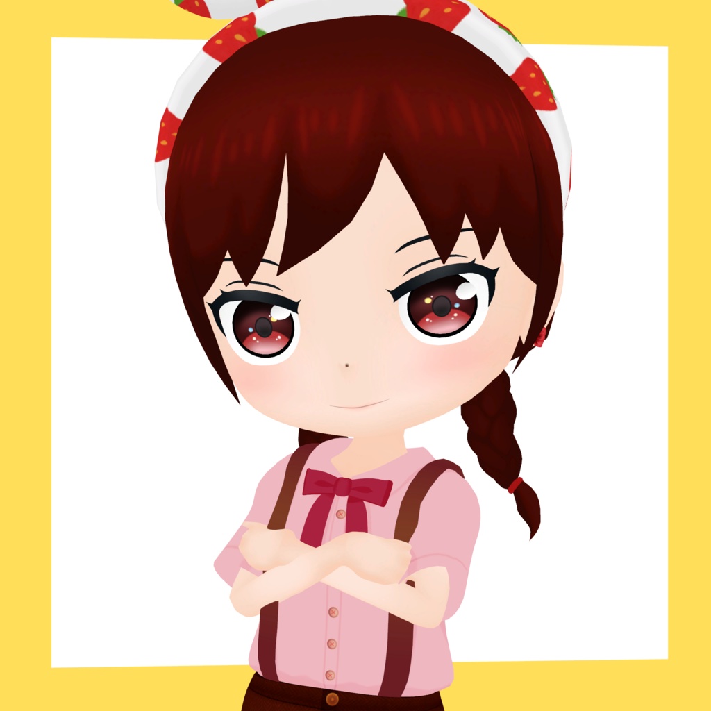 3Dデフォルメアバター『molz』VRChat/VRM対応