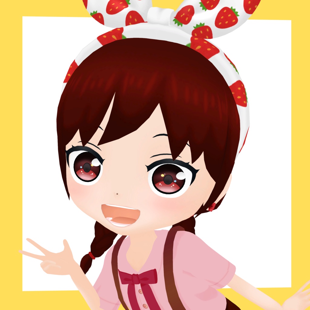 3Dデフォルメアバター『molz』VRChat/VRM対応