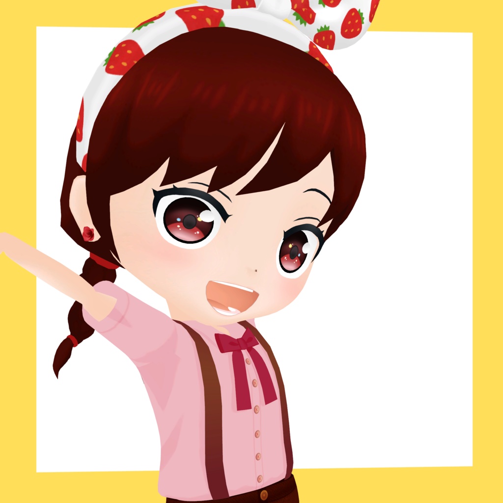 3Dデフォルメアバター『molz』VRChat/VRM対応