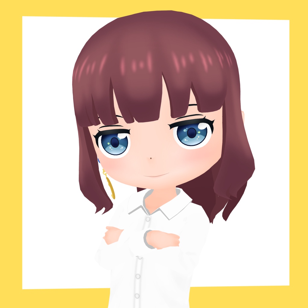 3Dデフォルメアバター『molz』VRChat/VRM対応