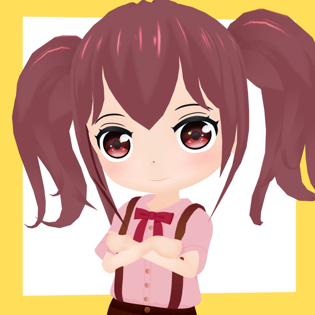 3Dデフォルメアバター『molz』VRChat/VRM対応