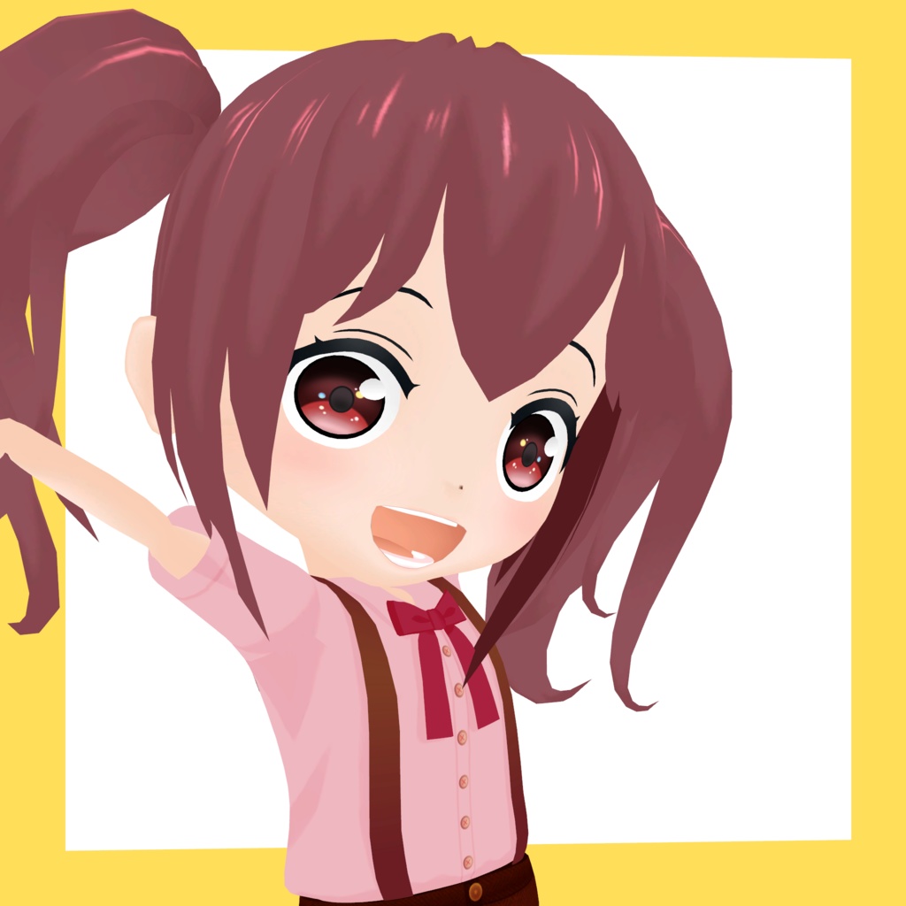 3Dデフォルメアバター『molz』VRChat/VRM対応