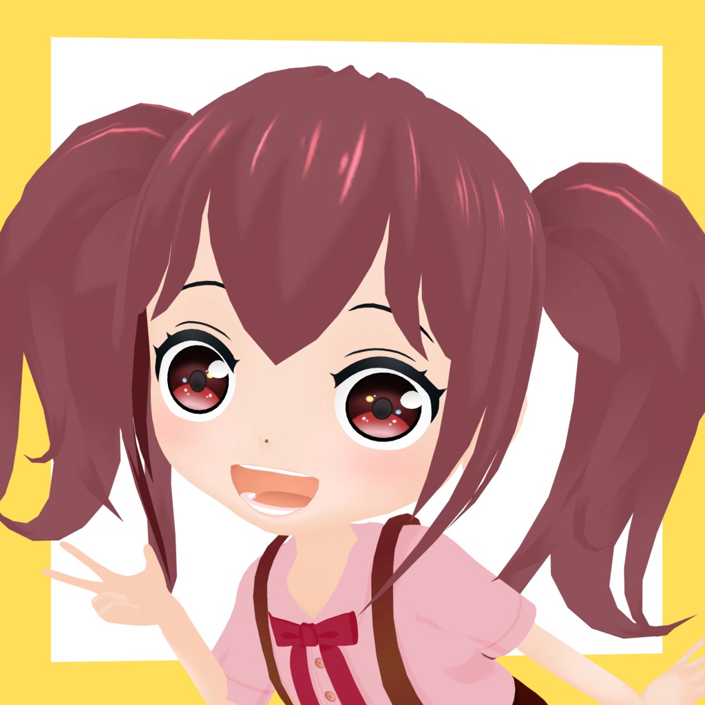 3Dデフォルメアバター『molz』VRChat/VRM対応