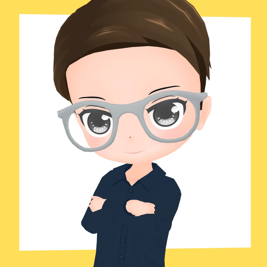 3Dデフォルメアバター『molz』VRChat/VRM対応