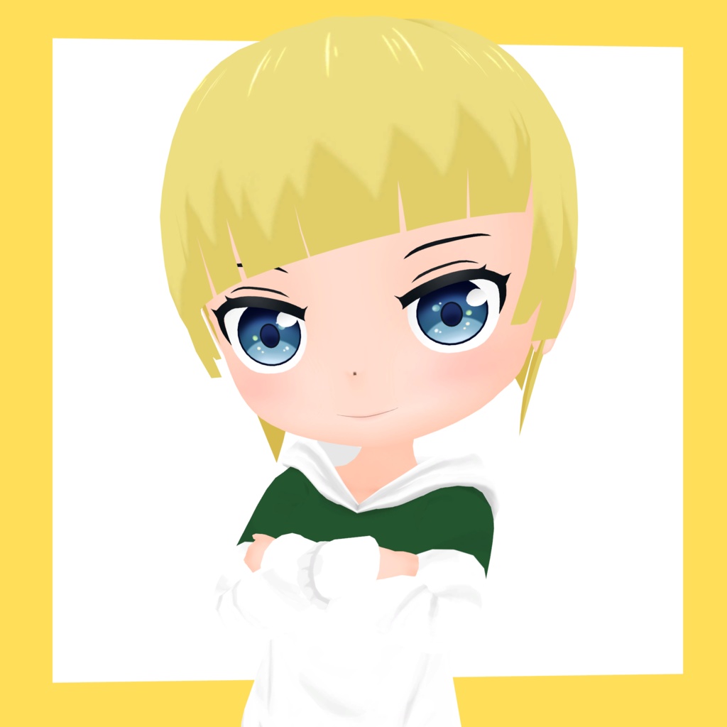 3Dデフォルメアバター『molz』VRChat/VRM対応