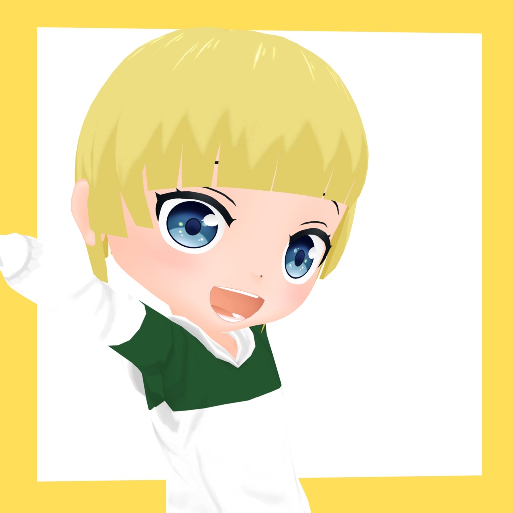 3Dデフォルメアバター『molz』VRChat/VRM対応