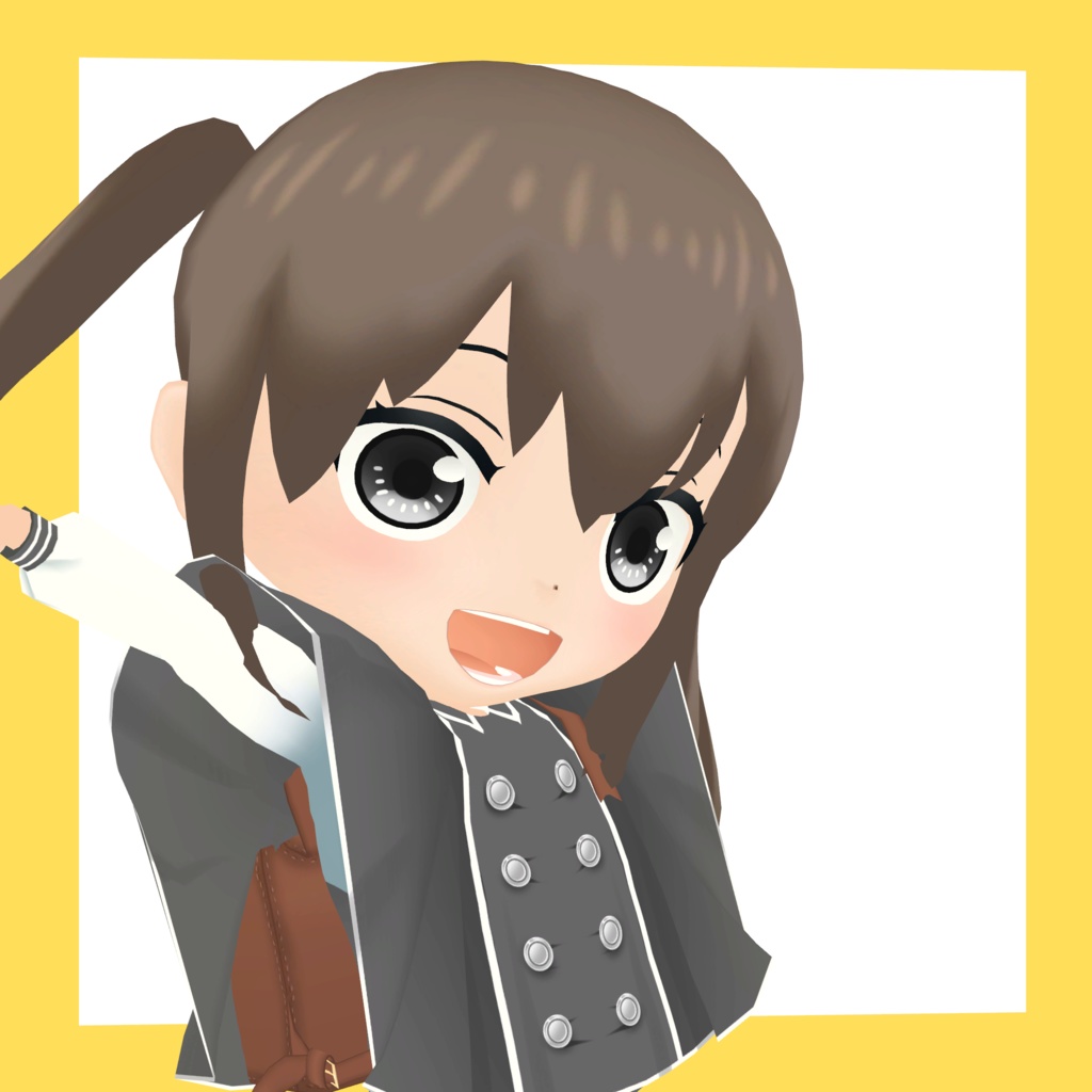 3Dデフォルメアバター『molz』VRChat/VRM対応