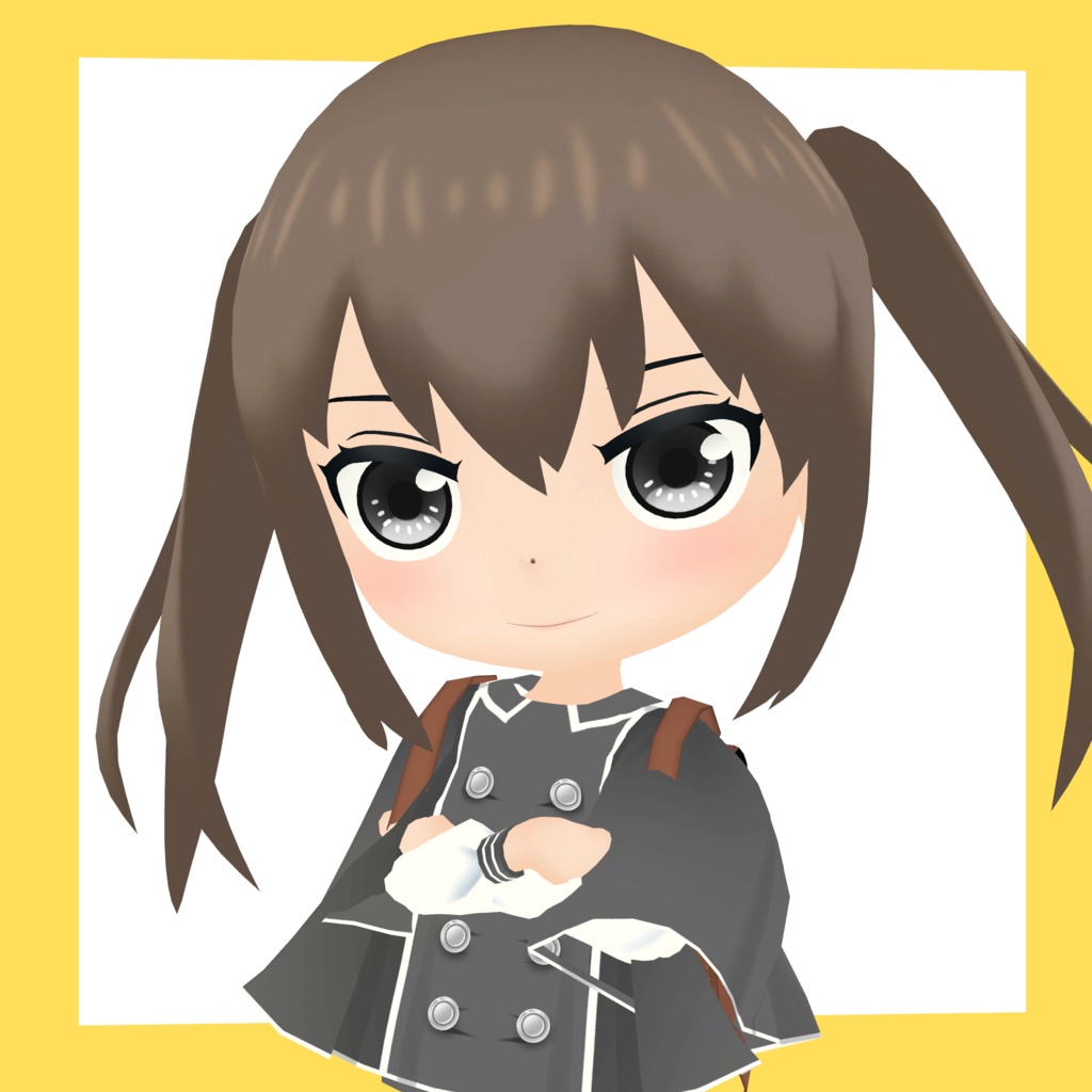 3Dデフォルメアバター『molz』VRChat/VRM対応