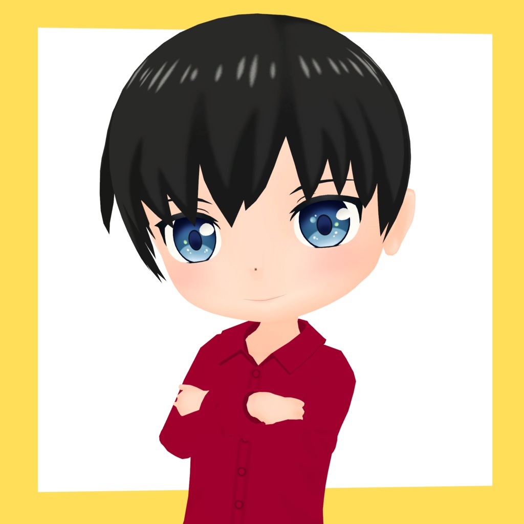 3Dデフォルメアバター『molz』VRChat/VRM対応