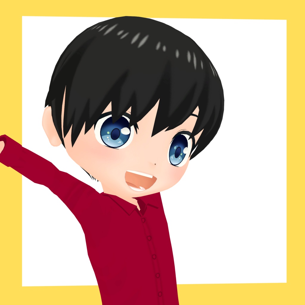 3Dデフォルメアバター『molz』VRChat/VRM対応