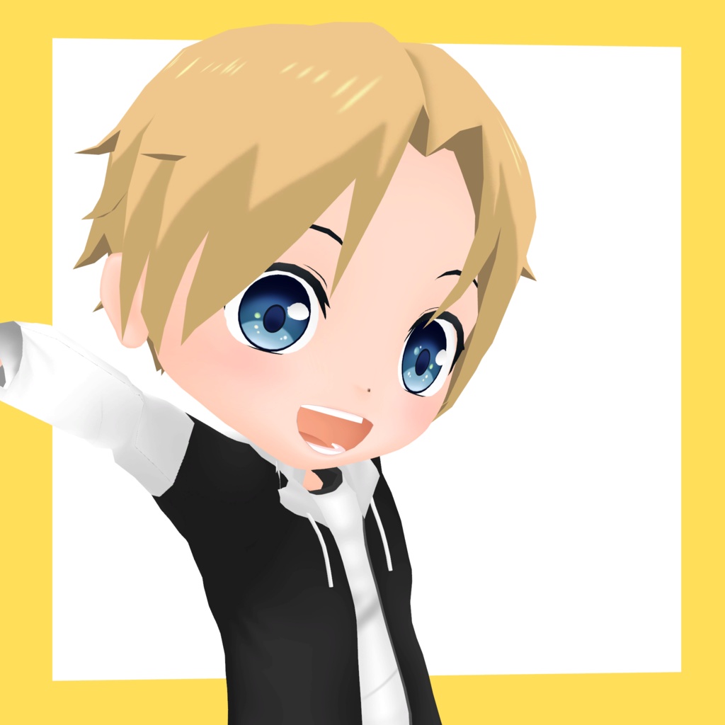 3Dデフォルメアバター『molz』VRChat/VRM対応