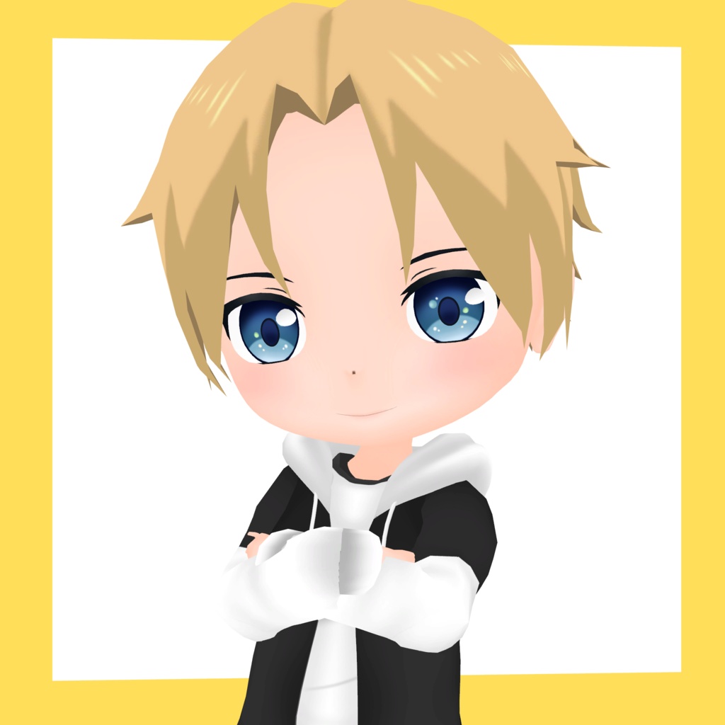 3Dデフォルメアバター『molz』VRChat/VRM対応