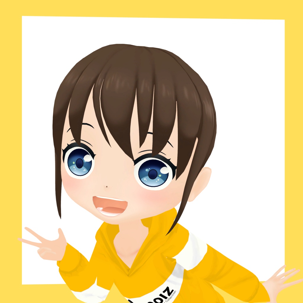 【サンプル配布アバター】3Dデフォルメアバター『molz』