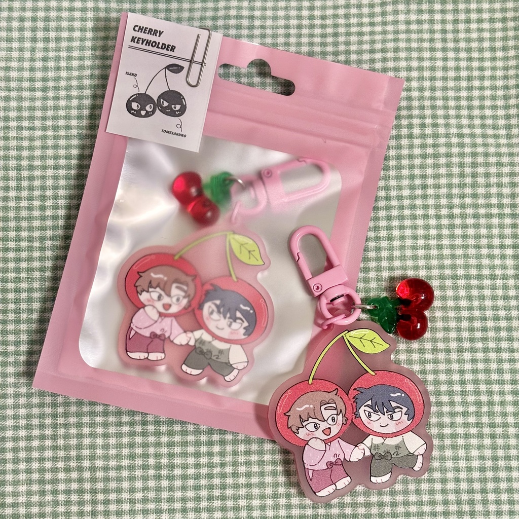 六は さくらんぼアクキー🍒