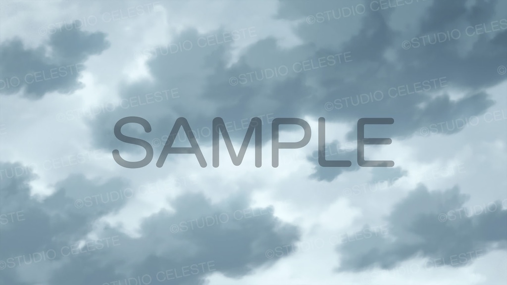 【背景素材】曇り空セット