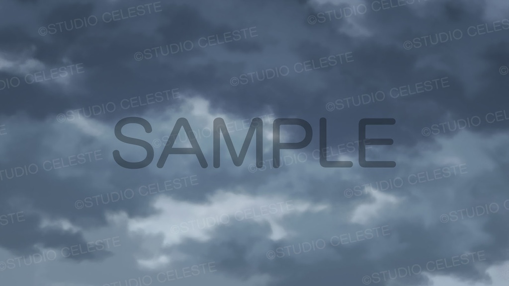 【背景素材】曇り空セット