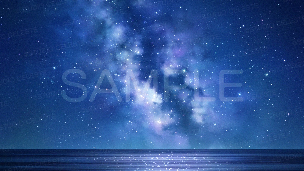 【背景素材集】夜空(天の川)