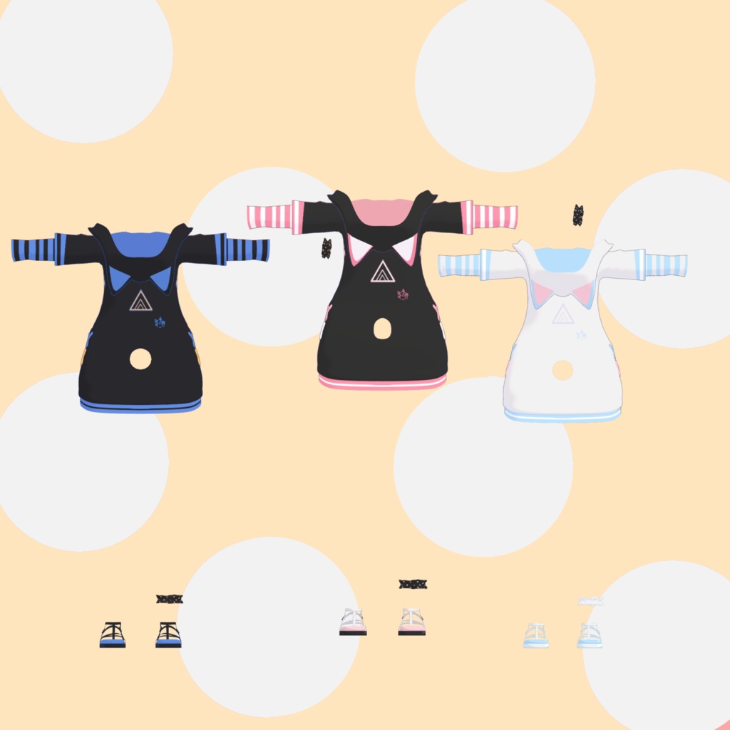 【SALE!】猫マイクロパーカー! (こまどアバター対応)