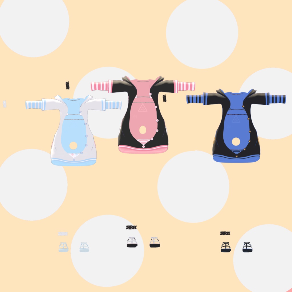 【SALE!】猫マイクロパーカー! (こまどアバター対応)