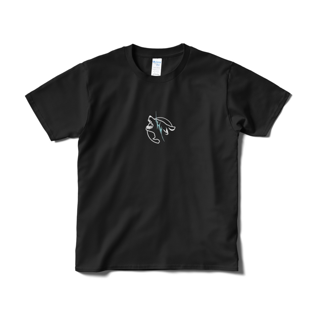 吠える狼Tシャツ(黒)