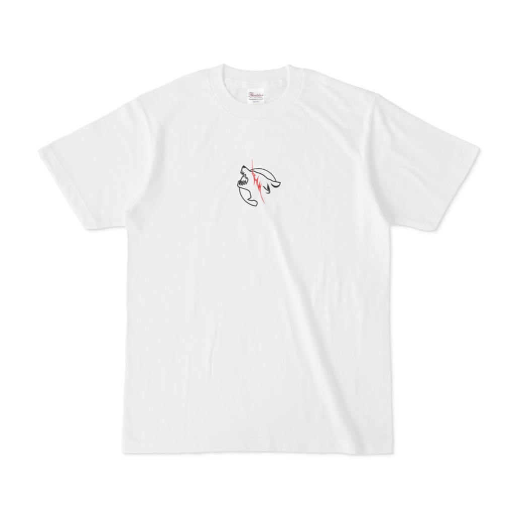 吠える狼Tシャツ(白)