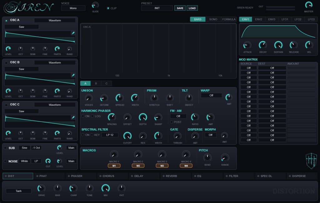 SIREN - ADDITIVE SPECTRAL SYNTHESIZER