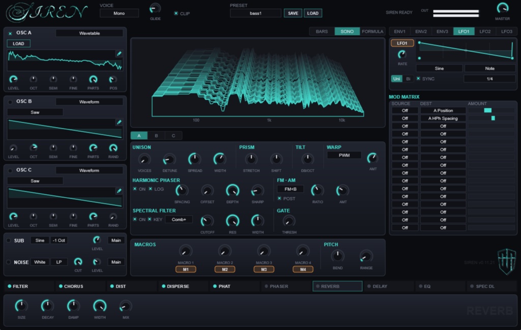 SIREN - ADDITIVE SPECTRAL SYNTHESIZER