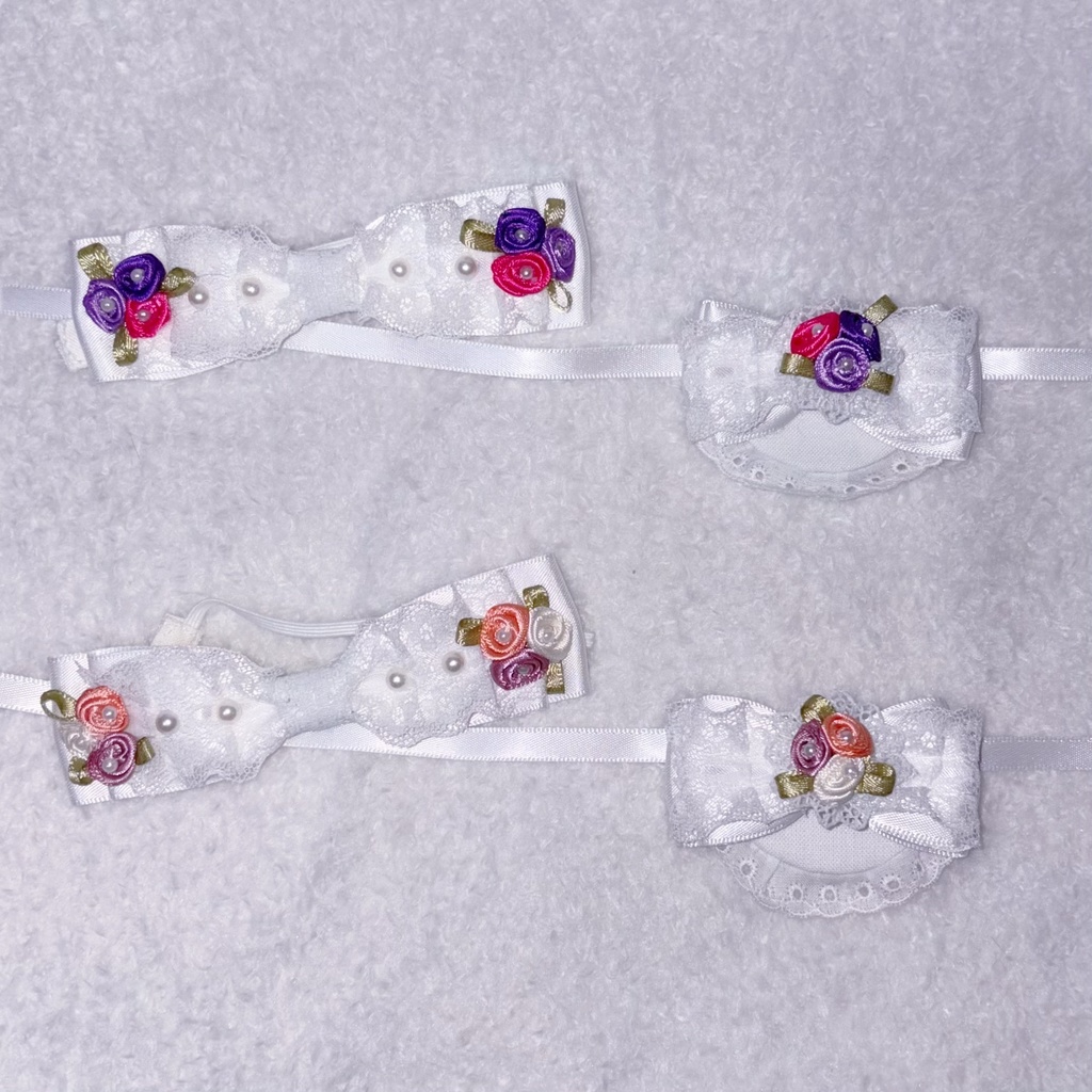 にじパペット にじぱぺ お花リボンカチューシャ ヘッドドレス