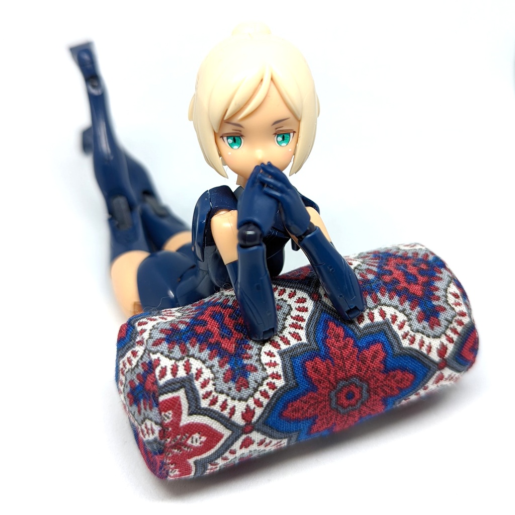 ミニチュアクッション/ボルスター(筒型) イスラム柄トリコロール