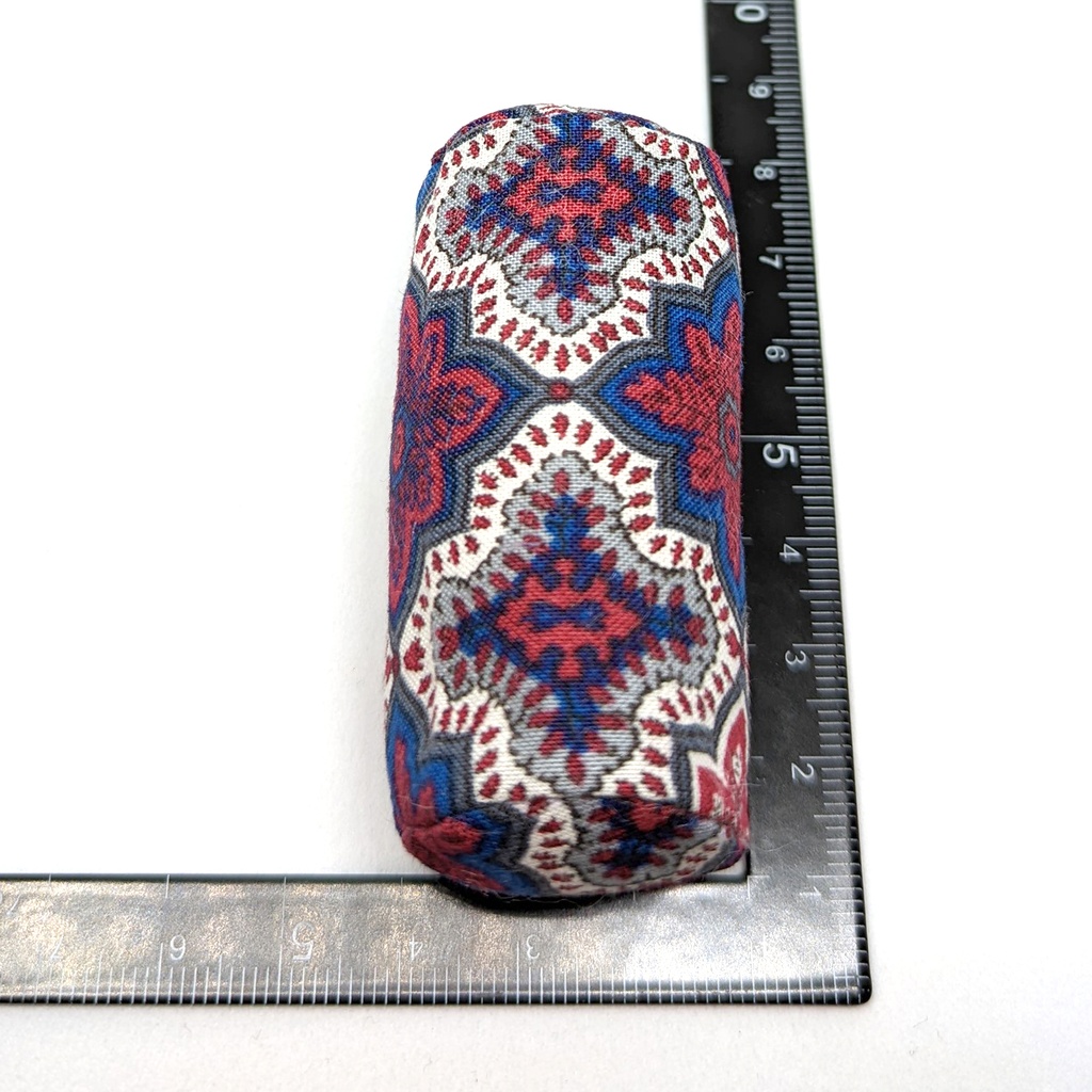 ミニチュアクッション/ボルスター(筒型) イスラム柄トリコロール