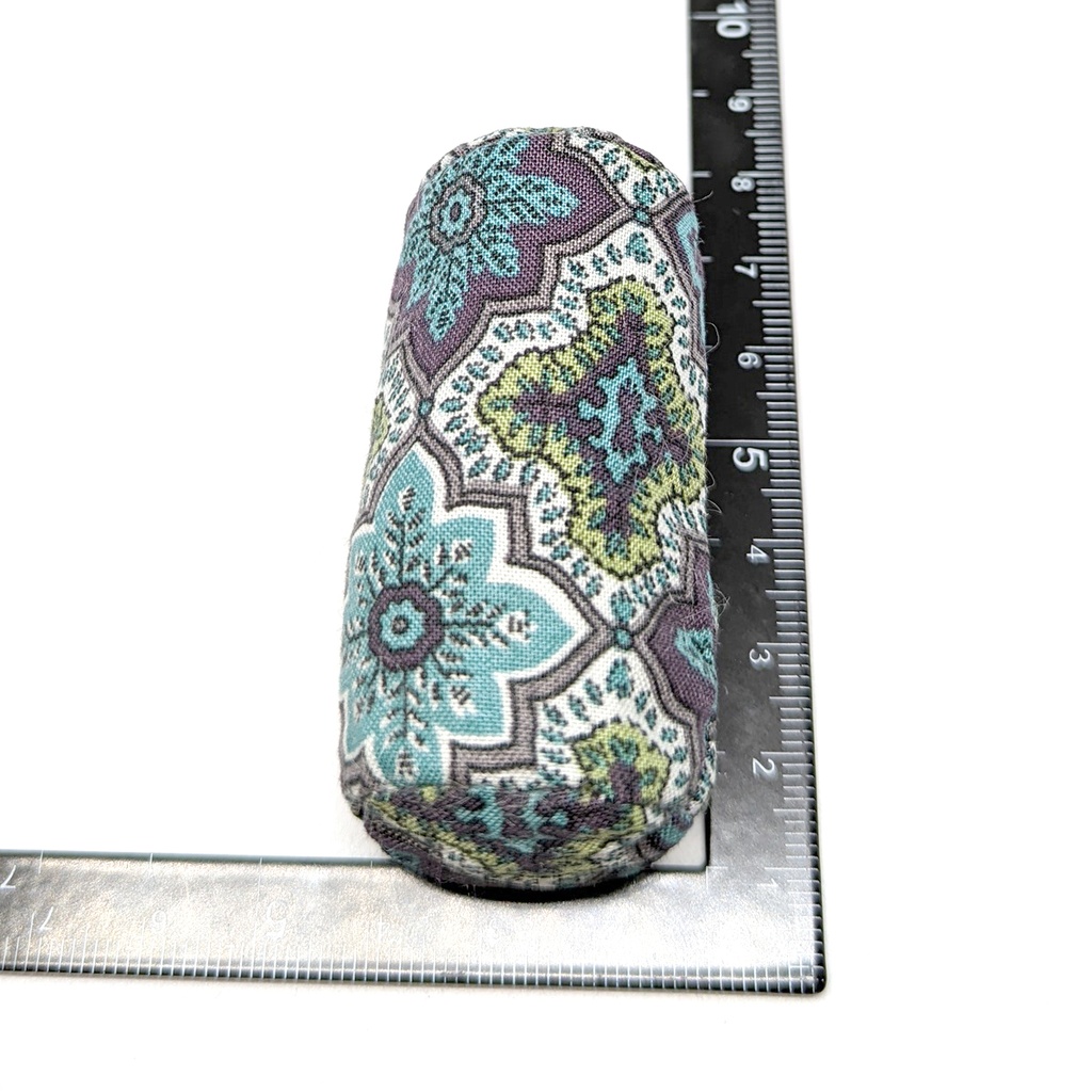 ミニチュアクッション/ボルスター(筒型) イスラム柄アーモンドグリーン