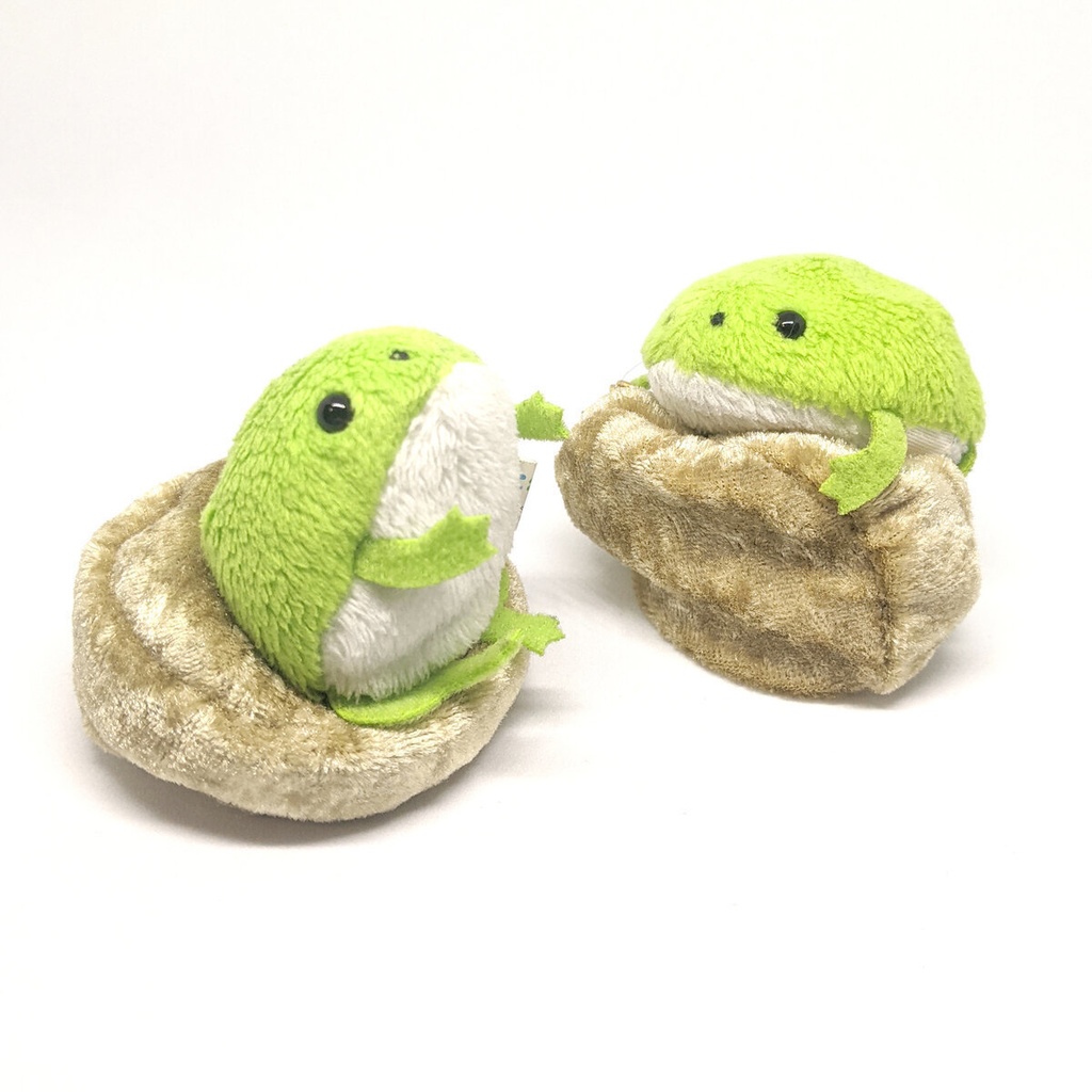 ミニチュアビーズクッション/ラウンド型 ベロア生地ゴールド・2個