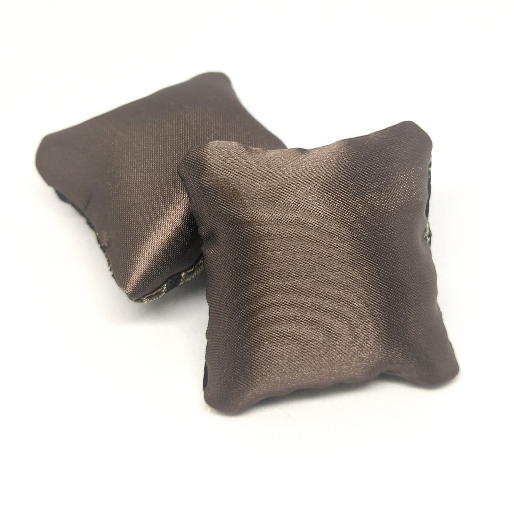 ミニチュアスクエアクッション/チャイナ柄・黒・2個