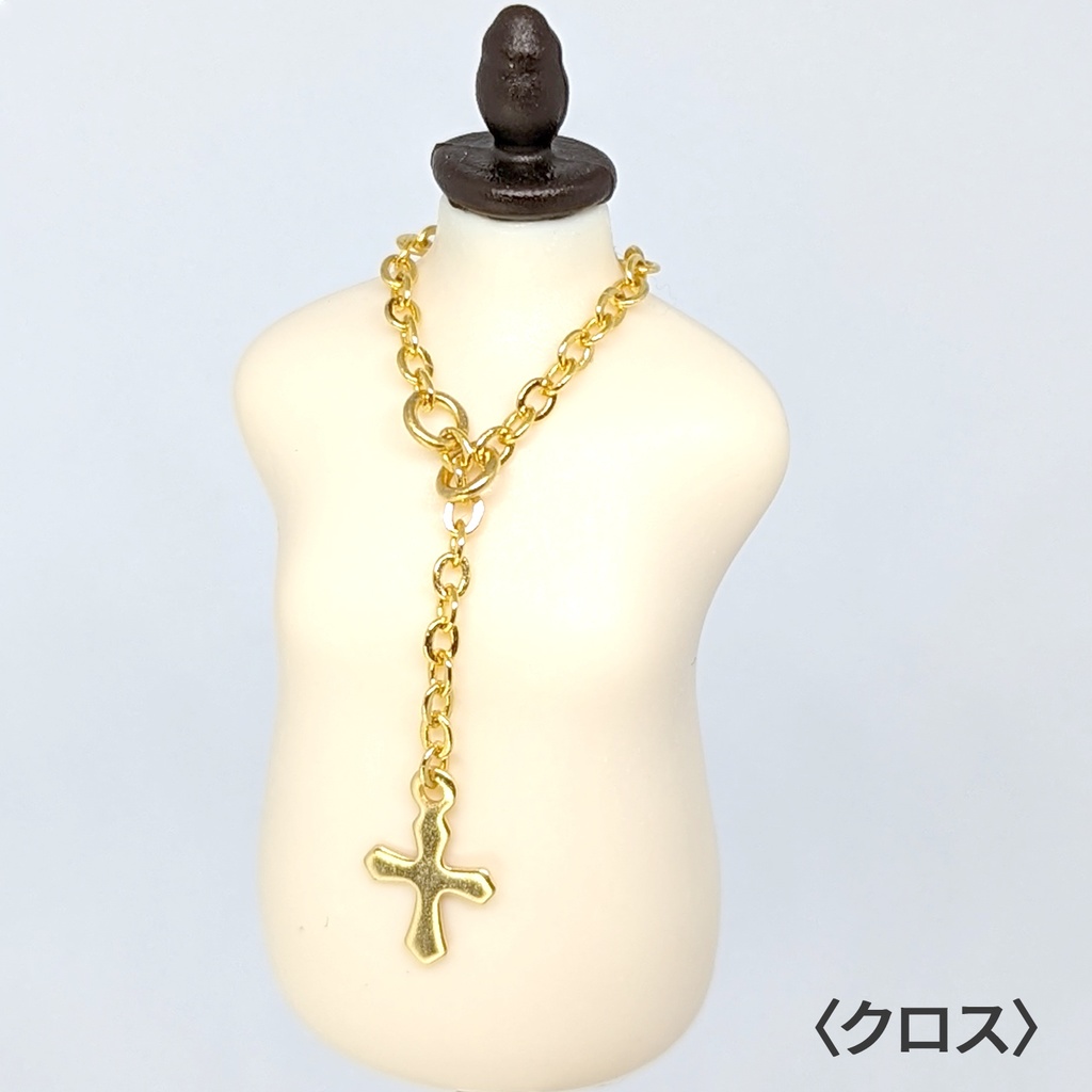 1/12サイズ ラリエットネックレス&ブレスレットセット / +シャムス🌞 color:ゴールド / ねんどろいど&オビツ11等