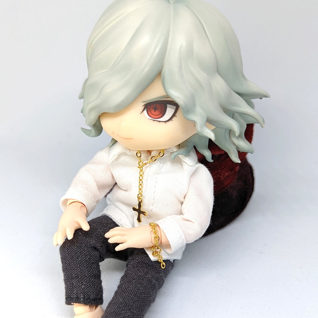 1/12サイズ ラリエットネックレス&ブレスレットセット / +カマル🌙 color:シルバー / ねんどろいど&オビツ11等