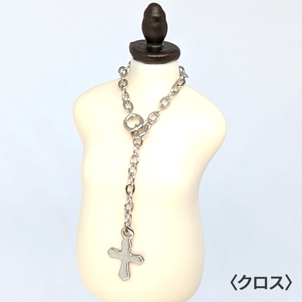 1/12サイズ ラリエットネックレス&ブレスレットセット / +カマル🌙 color:シルバー / ねんどろいど&オビツ11等