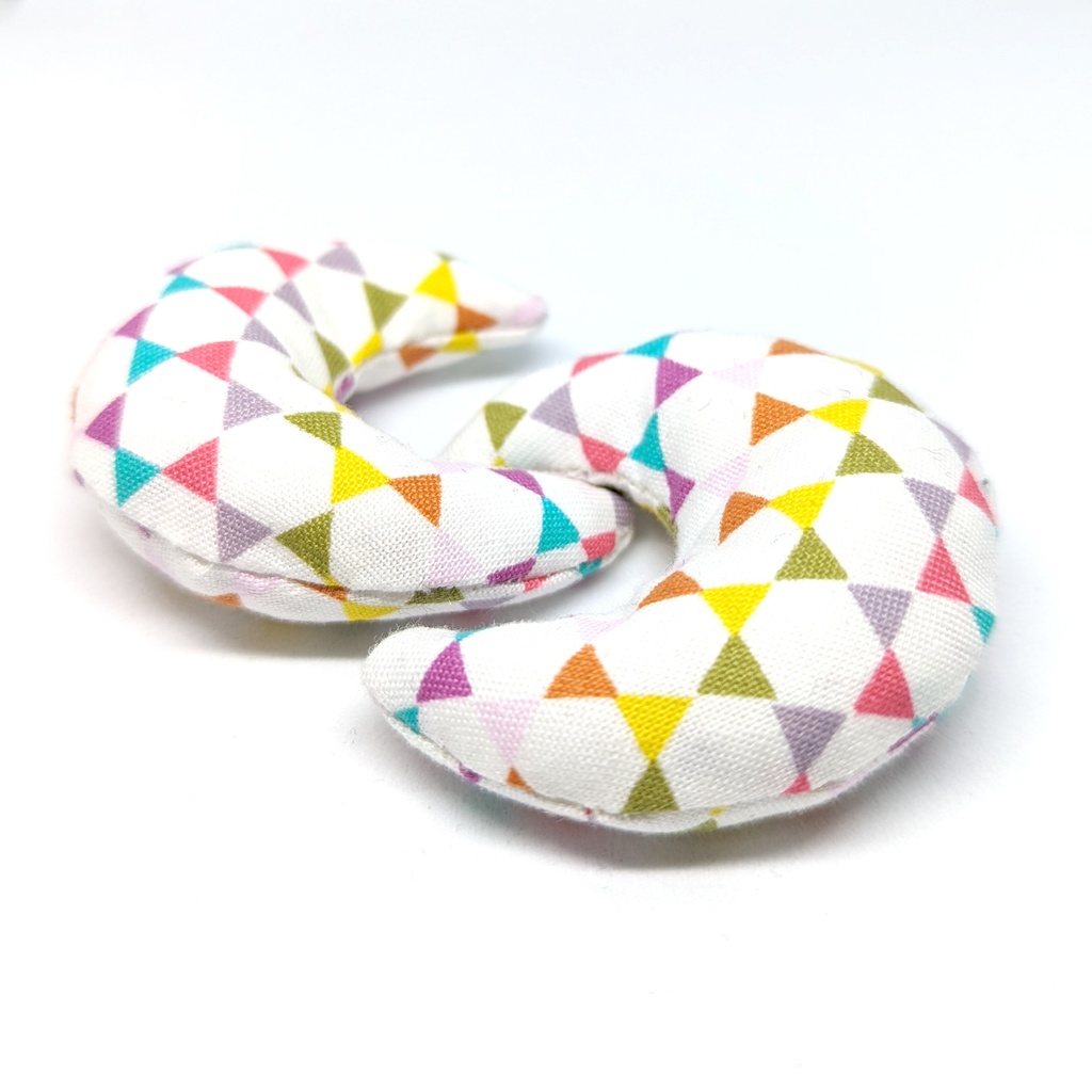 ミニチュア月型クッション/六芒星柄・2個