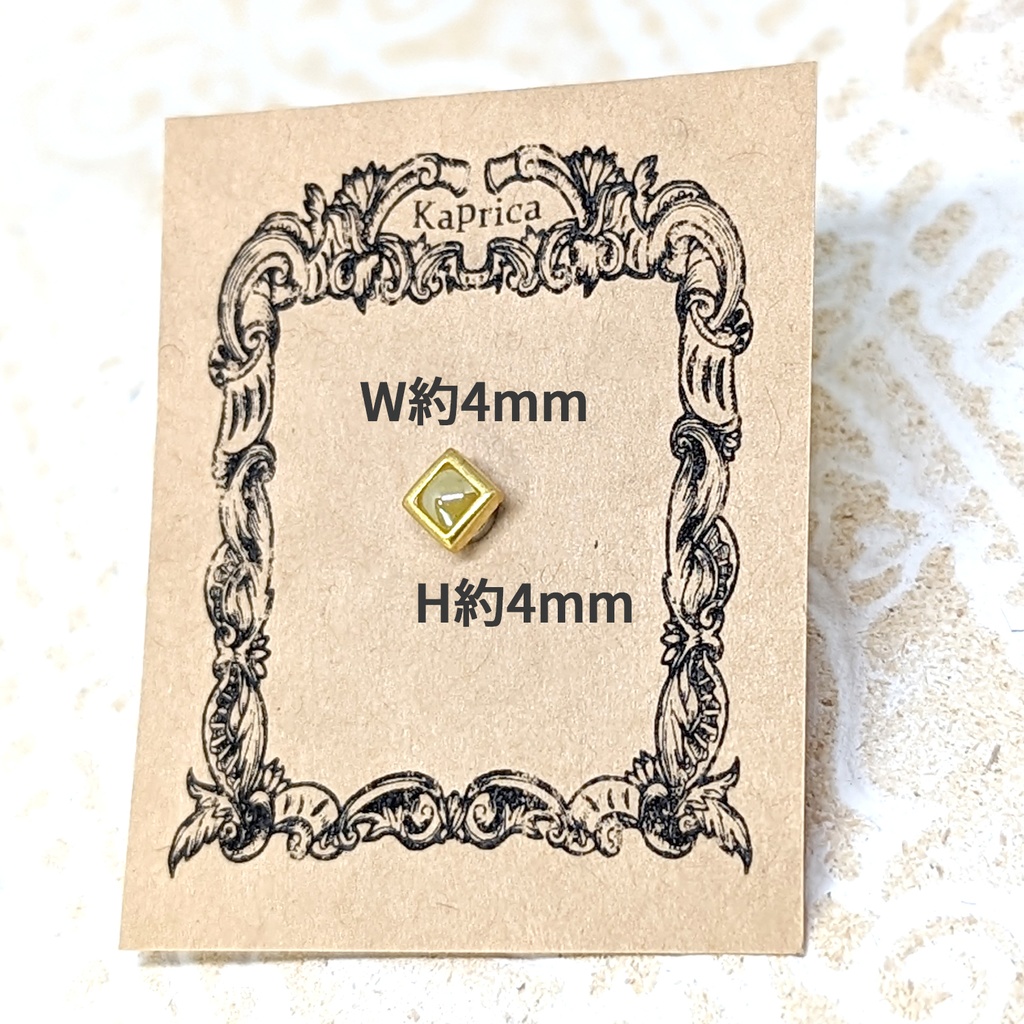 1/12サイズ マグネットブローチスクエア / +シャムス🌞 color:ゴールド / ねんどろいど&オビツ11等