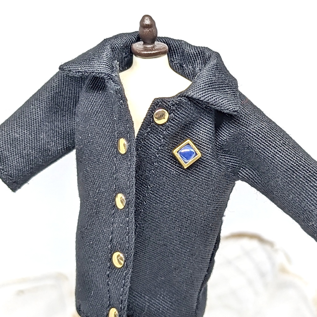 1/12サイズ マグネットブローチスクエア / +シャムス🌞 color:ゴールド / ねんどろいど&オビツ11等