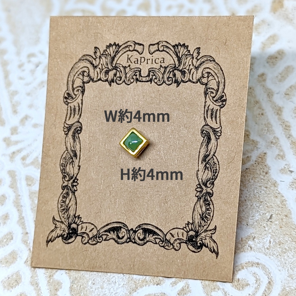 1/12サイズ マグネットブローチスクエア / +シャムス🌞 color:ゴールド / ねんどろいど&オビツ11等