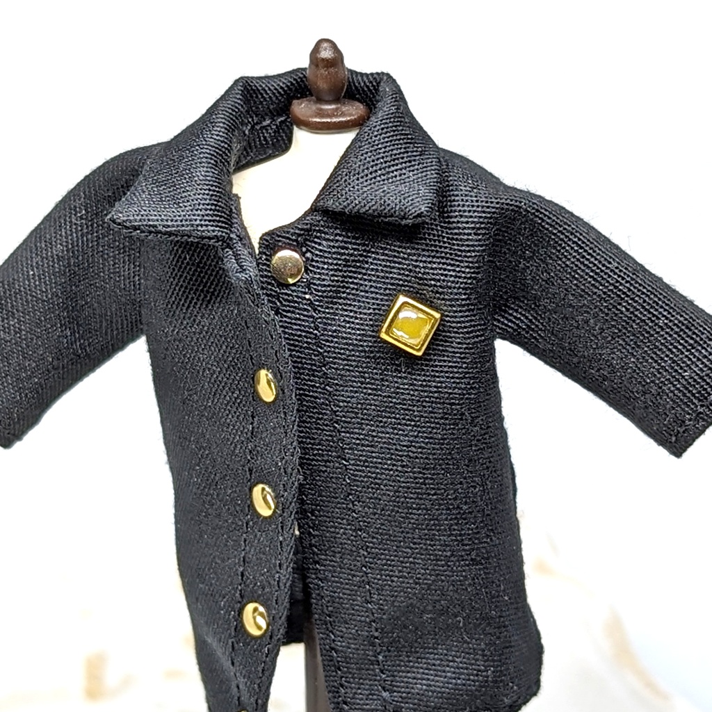 1/12サイズ マグネットブローチスクエア / +シャムス🌞 color:ゴールド / ねんどろいど&オビツ11等