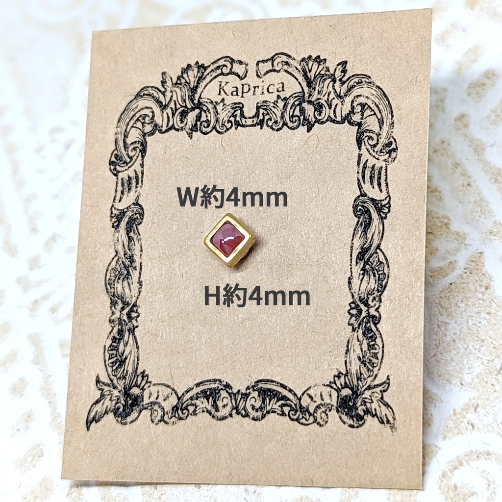 1/12サイズ マグネットブローチスクエア / +シャムス🌞 color:ゴールド / ねんどろいど&オビツ11等