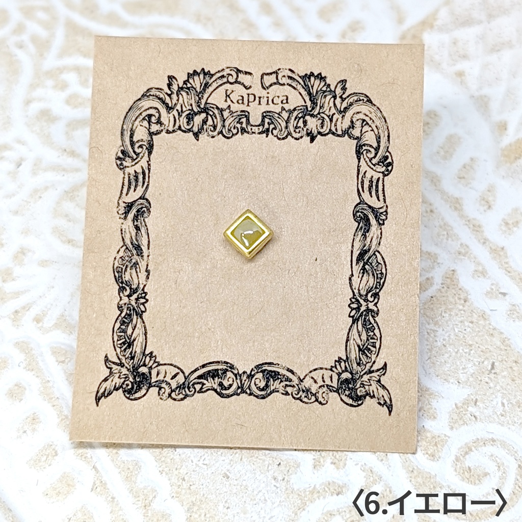 1/12サイズ マグネットブローチスクエア / +シャムス🌞 color:ゴールド / ねんどろいど&オビツ11等