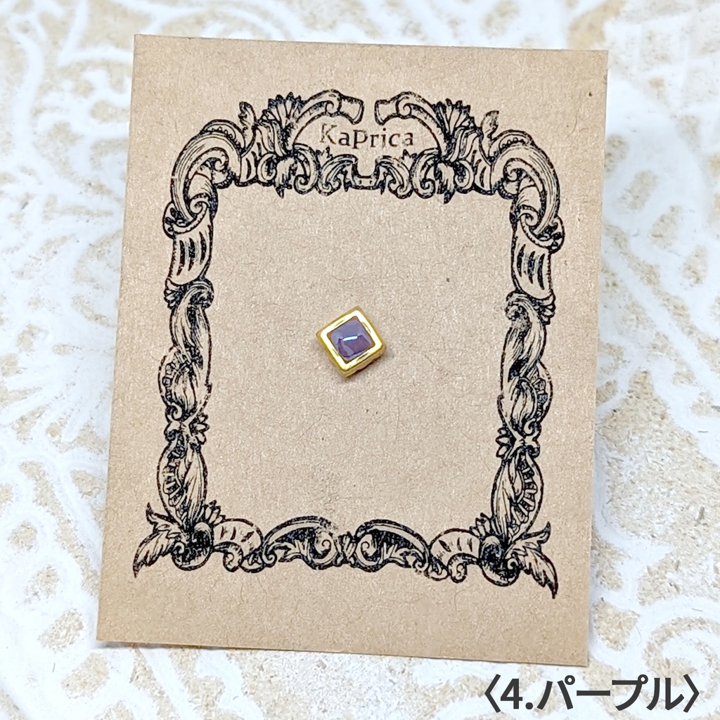 1/12サイズ マグネットブローチスクエア / +シャムス🌞 color:ゴールド / ねんどろいど&オビツ11等