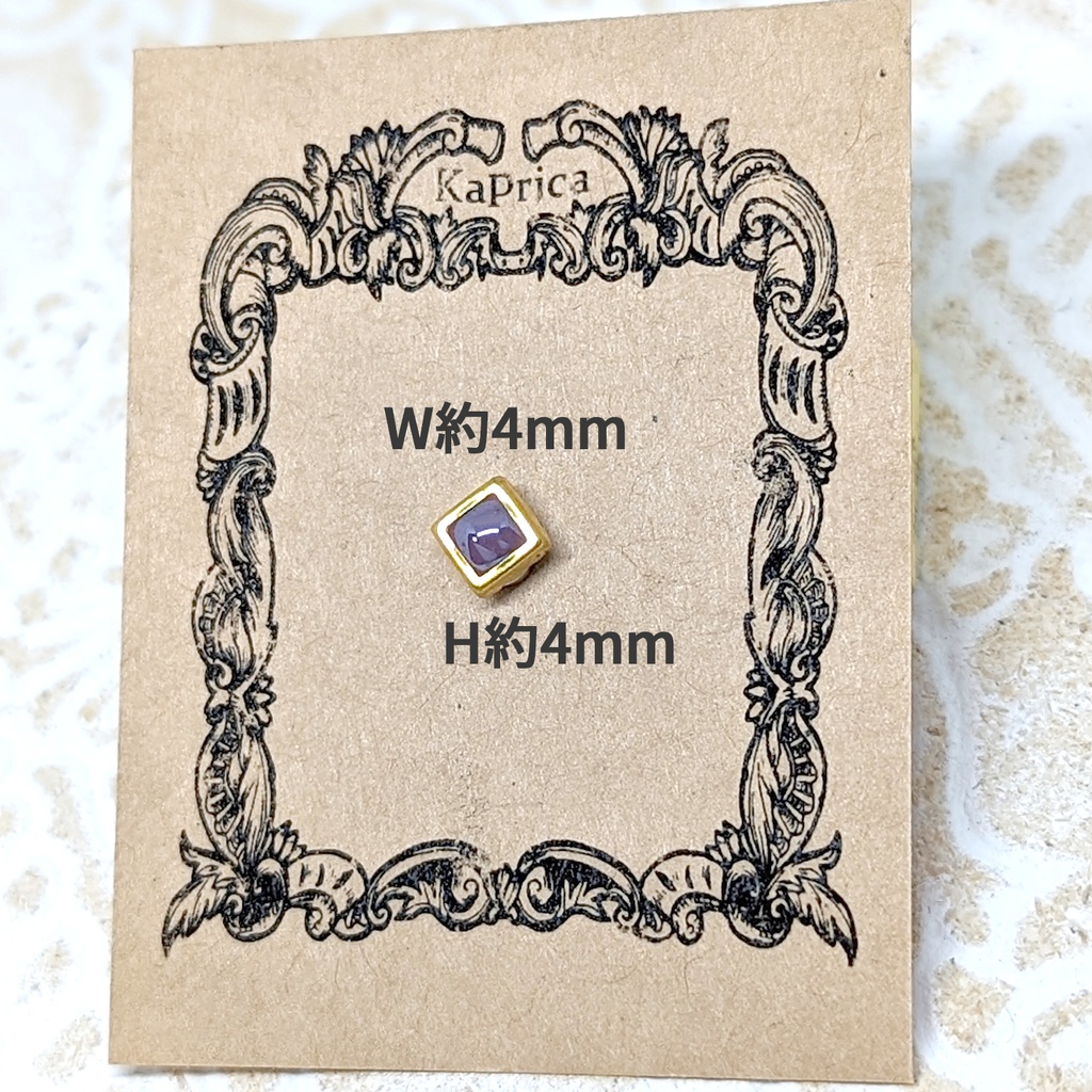 1/12サイズ マグネットブローチスクエア / +シャムス🌞 color:ゴールド / ねんどろいど&オビツ11等