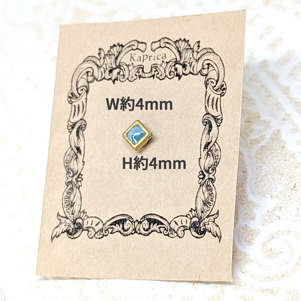 1/12サイズ マグネットブローチスクエア / +シャムス🌞 color:ゴールド / ねんどろいど&オビツ11等