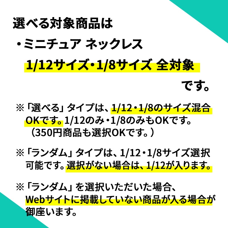 【2/11 販売】※選べるミニチュアアクセサリー福袋(送料込み)